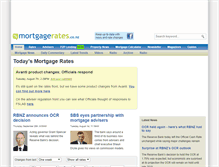 Tablet Screenshot of mortgagerates.co.nz